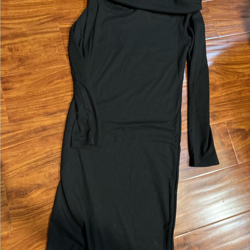 Elegant Black Women's Off Shoulder Dress